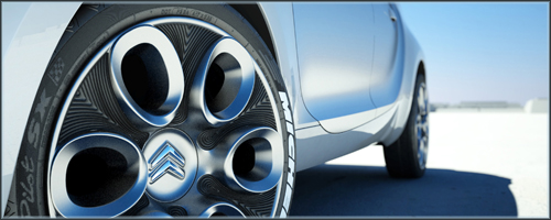 Зеленые шины Michelin для Citroen